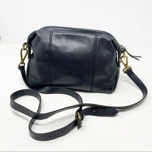 Madewell | Small Black Leather Glasgow Crossbody Bag